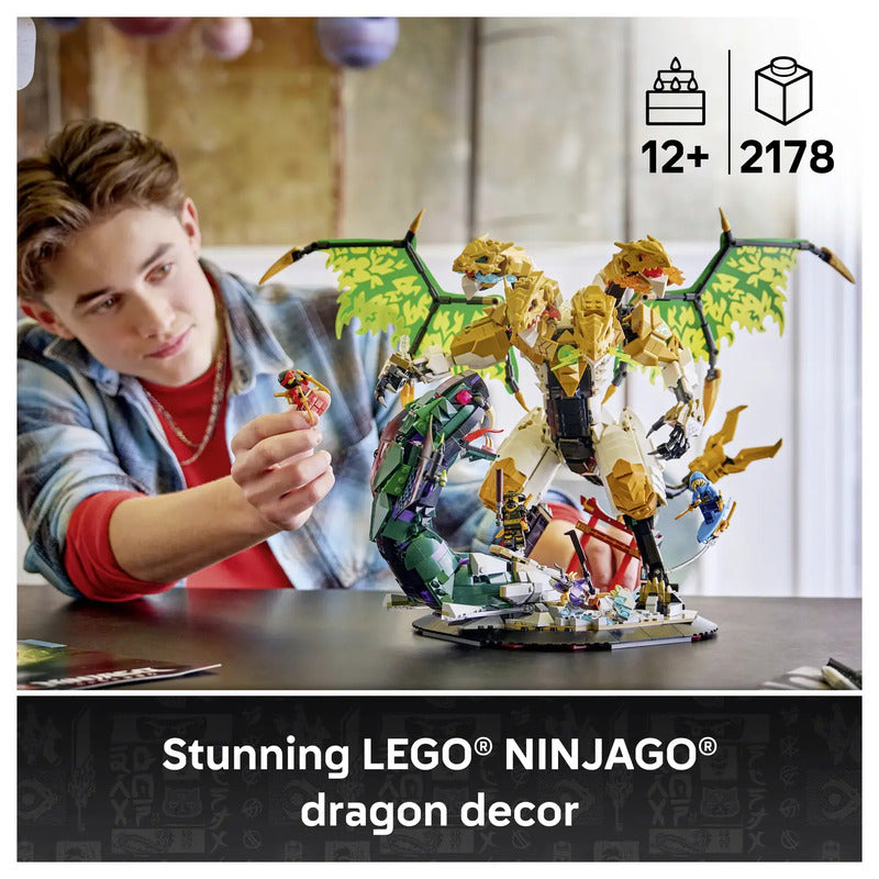 LEGO NINJAGO Duell mit dem Ultradrachen Bauspielzeug beweglicher Drache 71872 - 5702018055793