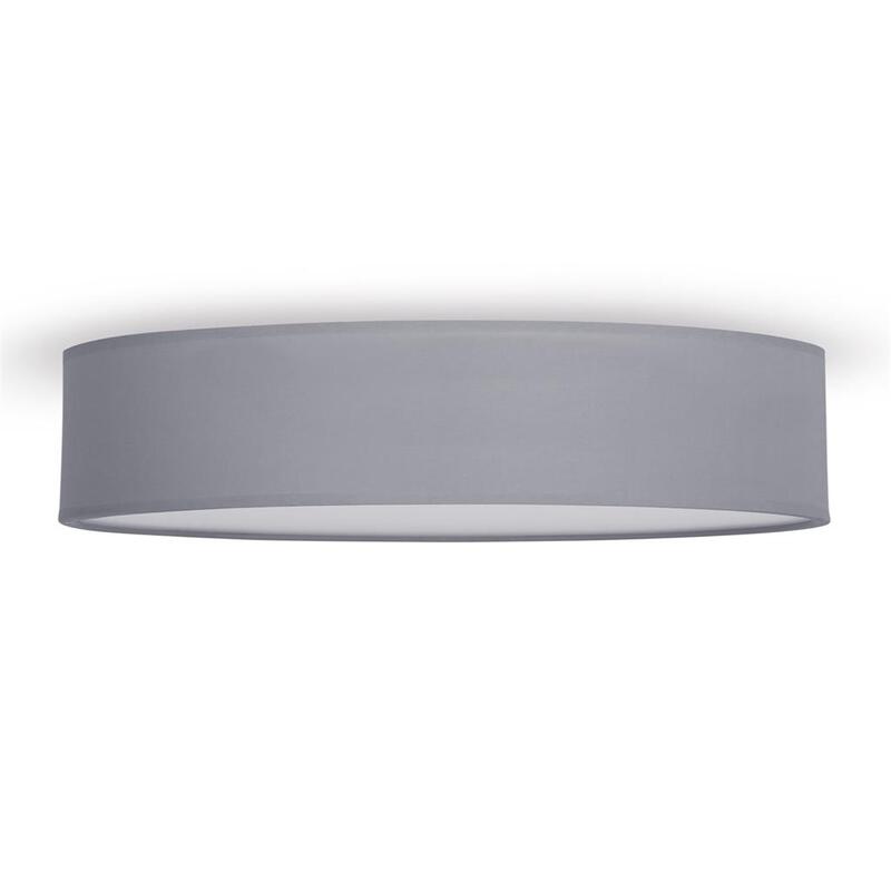 Smartwares Deckenleuchte Lampe Mia grau Metall Textil Leuchte SIEHE TEXT/FOTO - 8711387510939
