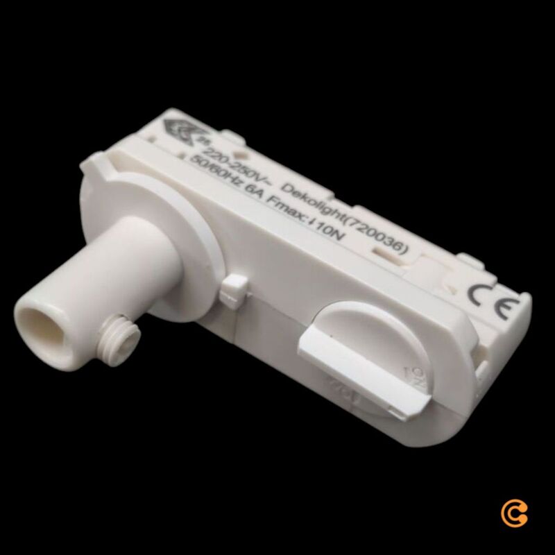 Deko Light Hochvolt-Schienensystem-Komponente Leuchtenadapter Weiß 220V IP20 - 4042943176103