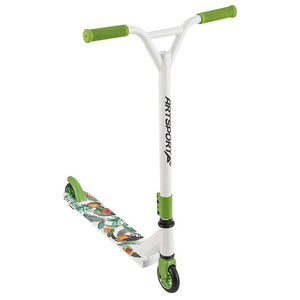 B-Ware Stunt Scooter Hawaiana Kinder Stunt Roller 360° Lenker 100 mm Rollen weiß bunt