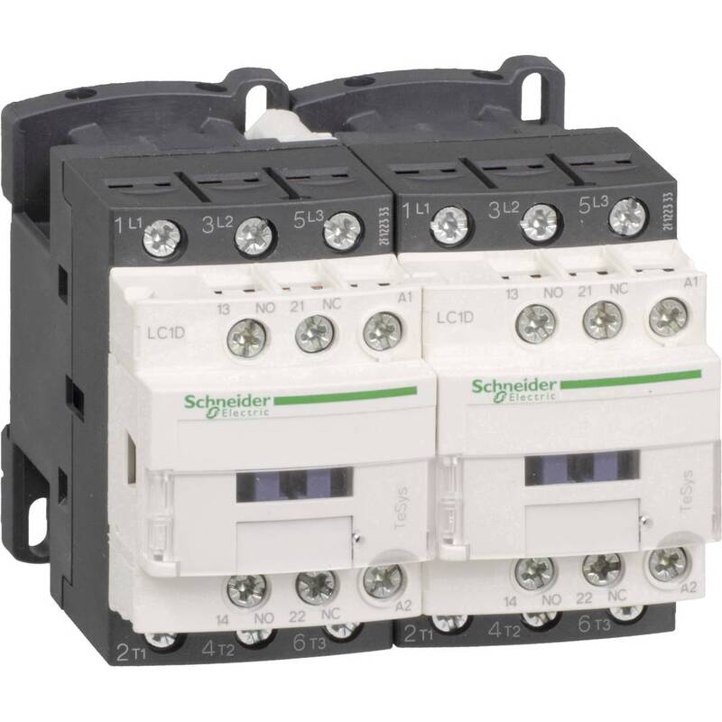 Schneider Electric Wendeschützkombination LC2D09B7 3p+1S+1Ö 24V 50/60Hz - 3389110383201