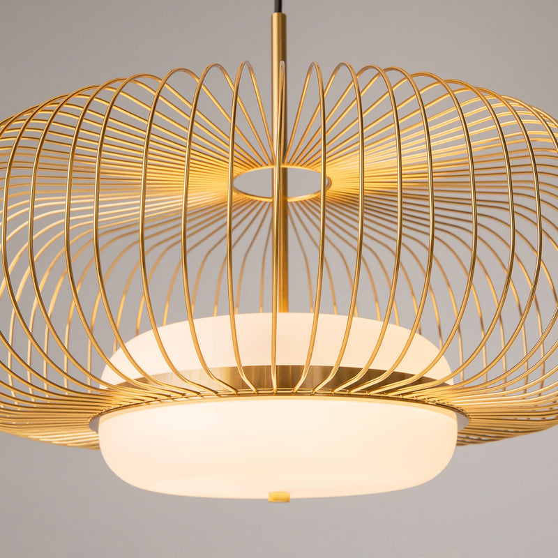 Maytoni Hängeleuchte Levitation LED Pendelleuchte Lampe messingfarben Ø50cm - 4099776183570