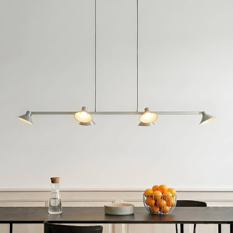 Lucande Hängelampe Hängeleuchte Steve LED Pendelleuchte dimmbar alu 113cm 6-flg - 4255830905131