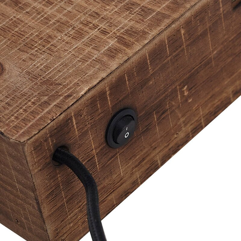 Lindby Wandleuchte Vatana Holz Stecker USB-Port 80 cm Wandlampe Lampe Leuchte - 4251911792010
