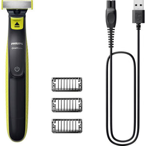 B-Ware Philips OneBlade Bartschneider Haarschneider Körperhaartrimmer abwaschbar lime