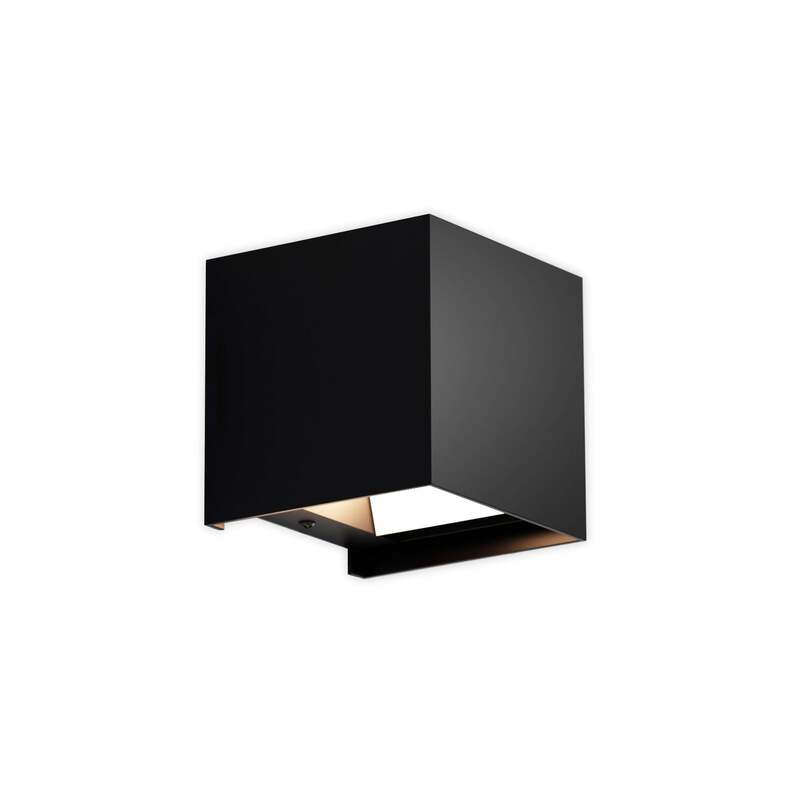 Wandleuchte Zuza 2 schwarz LED Wandlampe dimmbar Metall 10cm G9 vier Flügel - 5903148518732