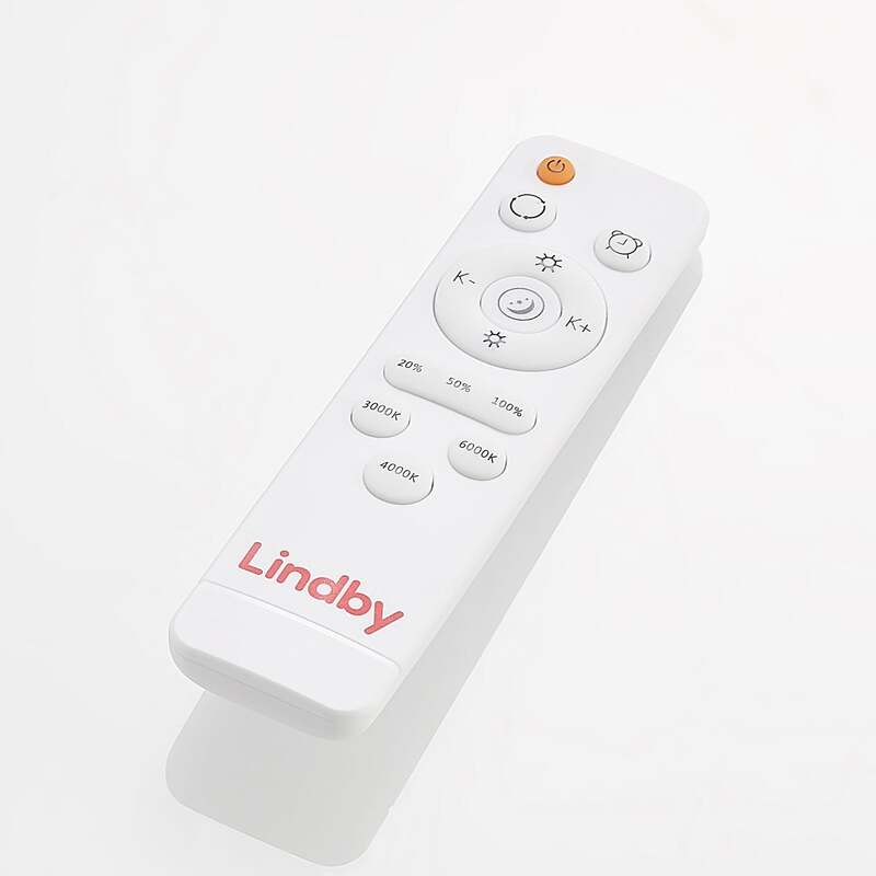 Lindby Deckenlampe Leuchte Emiva LED dimmbar Holz weiß Ø49cm CCT 30W 9cm - 4251911711967