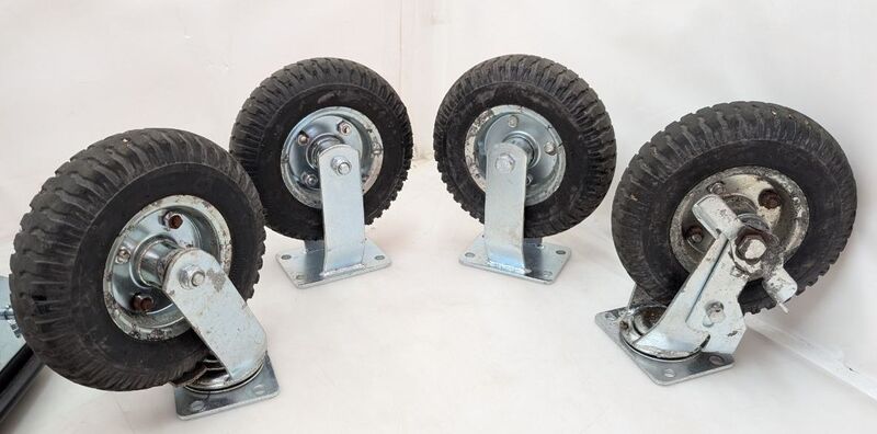 Meister Werkzeuge Plattformwagen klappbar Stahl 300kg Traglast schwarz 910x610mm - 4004848985709