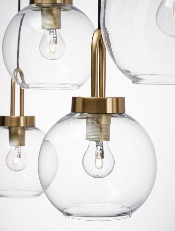 Nova Luce Pendelleuchte Hängeleuchte Lampe IRVINE Gold dimmbar 4-flg SIEHE TEXT - 5212017430991