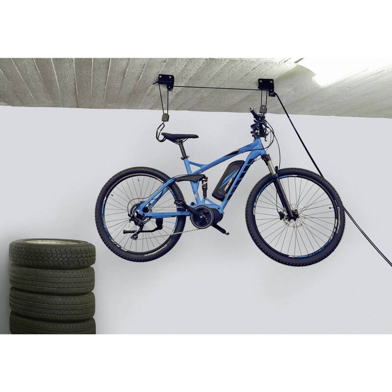 Fischer Fahrrad Deckenlift ProfiPlus schwarz 1 Einstellplatz 57kg Tragkraft - 4008153503870