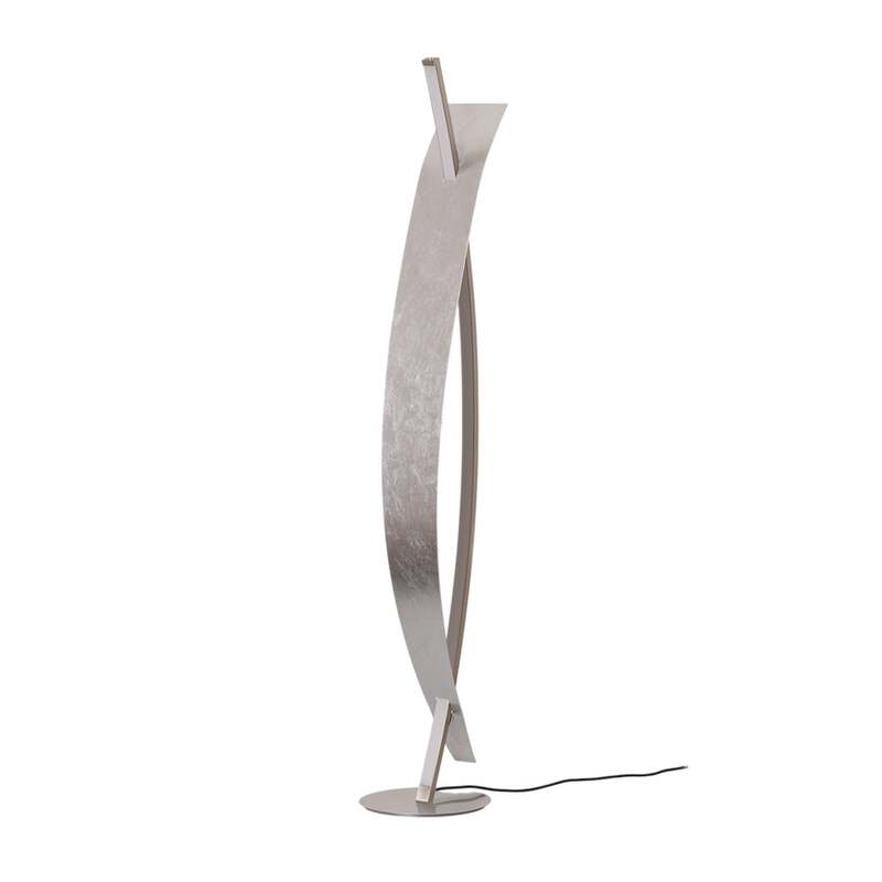 Lucande Stehleuchte dimmbar Marija LED Lampe silber 140cm elegante Leuchte - 4251096553642