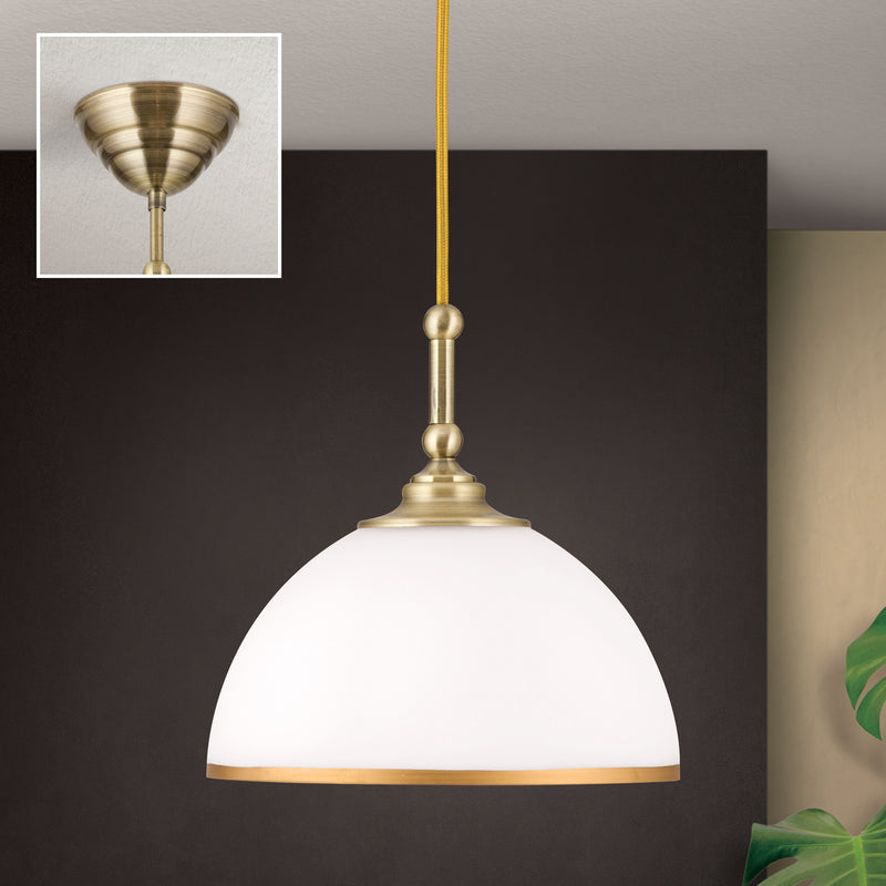 Orion Hängeleuchte Old Lamp Hängelampe Deckenlampe Textilkabel SIEHE TEXT/FOTO - 9003090273980