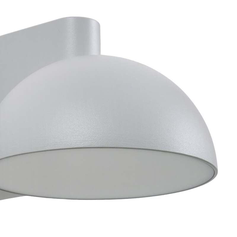Lucande Außenwandleuchte Velira LED Gartenlampe Lampe hellgrau IP54 3000K - 4255830907784
