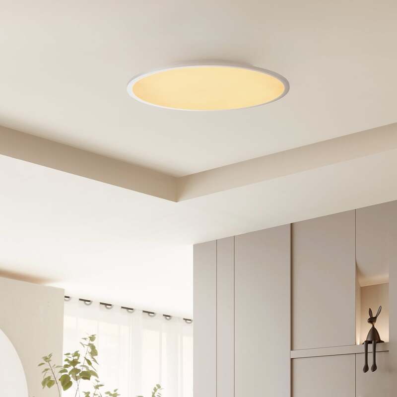 Lindby Deckenlampe Deckenleuchte Narima LED dimmbar CCT silber Ø60cm 3300Lumen - 4251096579727