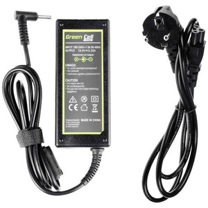 B-Ware Green Cell PRO Netzteil Ladegerät Notebook HP Schwarz Stromversorgung Kabel 65 W