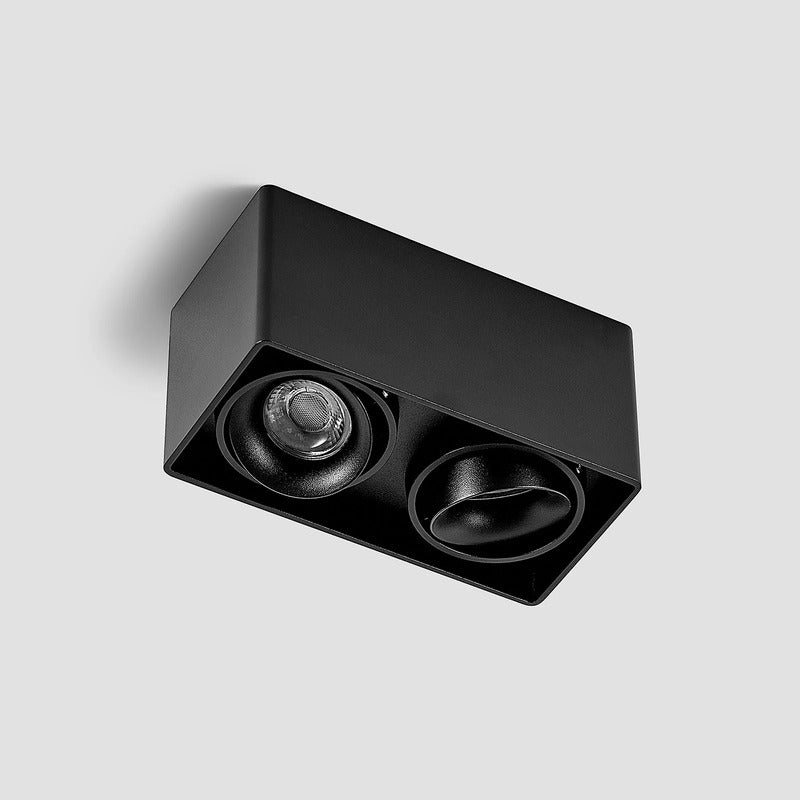 Arcchio Downlight Kubika 19cm LED dimmbar schwarz 2-flg Aluminium Deckenlampe - 4251096579321