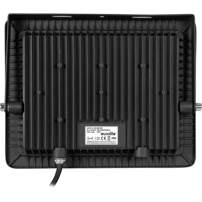 Eurolite Außenstrahler FL-100 SMD CW LED Flutlicht 100W Kaltweiß IP66 schwarz - 4026397695830