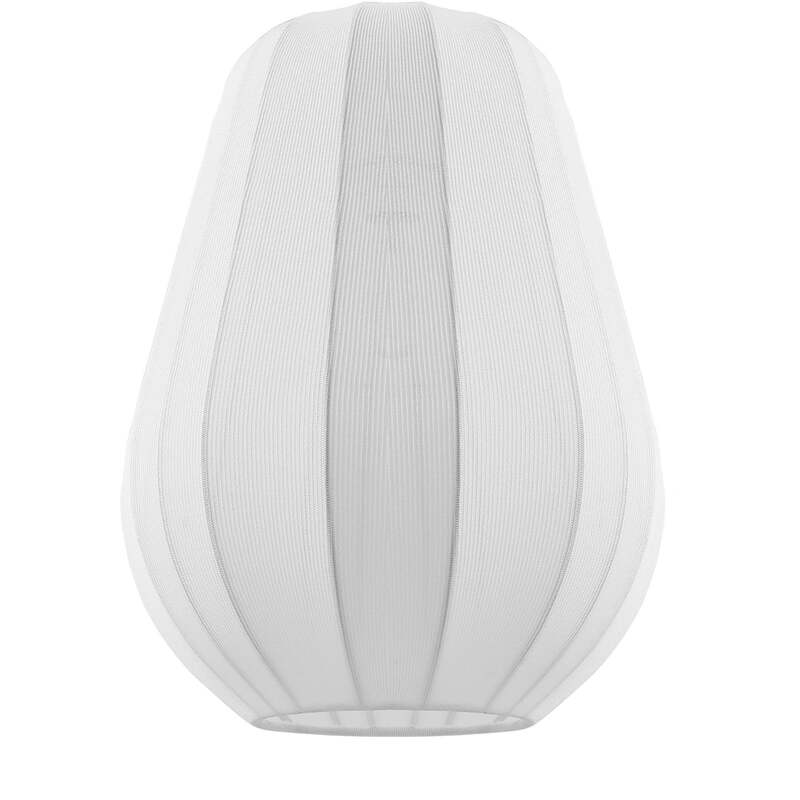 Lindby Hängeleuchte Helin weiß Ø 30 cm dimmbar E27 Stoff 150 cm Abhängung - 4251911793796