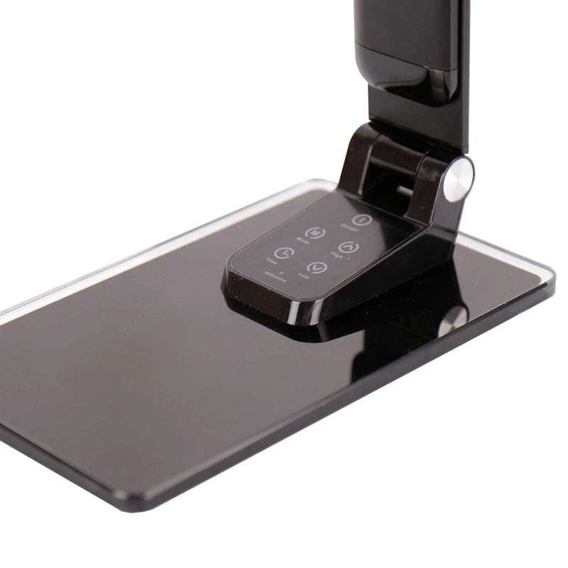 Aluminor Schreibtischleuchte Tischlampe LED Starglass Glasfuß Schwarz623 - 3131130365053
