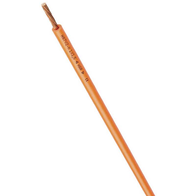 LAPP Einzelader Kabel H07V2-K 1x10mm² orange 100m für Elektrotechnik Anwendungen - 4044776750345
