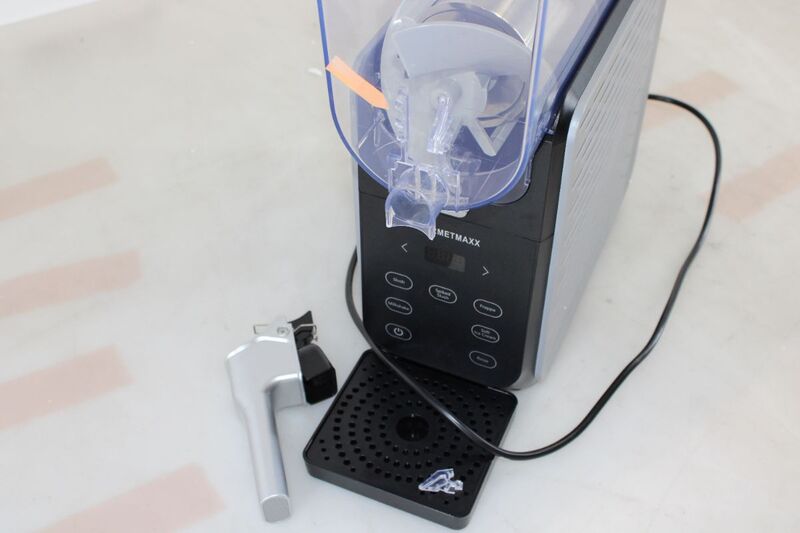 GOURMETmaxx Eismaschine Slush-Eis Frappé Milchshake Softeis 200W Schwarz-Grau - 4067522092056