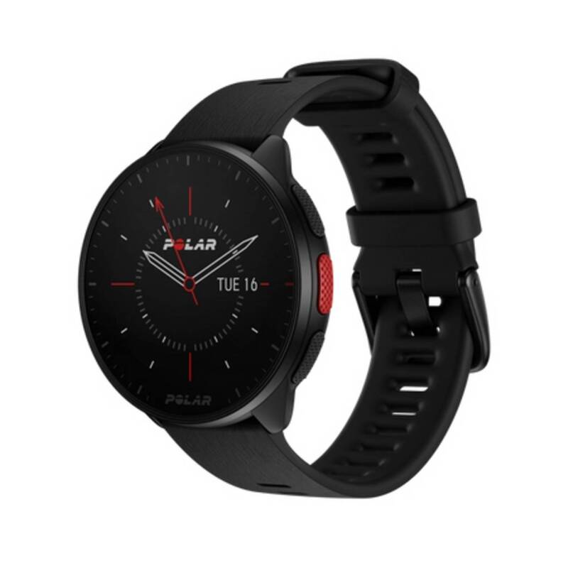 Polar GPS-Laufuhr Pacer Sportuhr Fitnessuhr schwarz S/L wasserdicht 5 ATM - 0725882060446