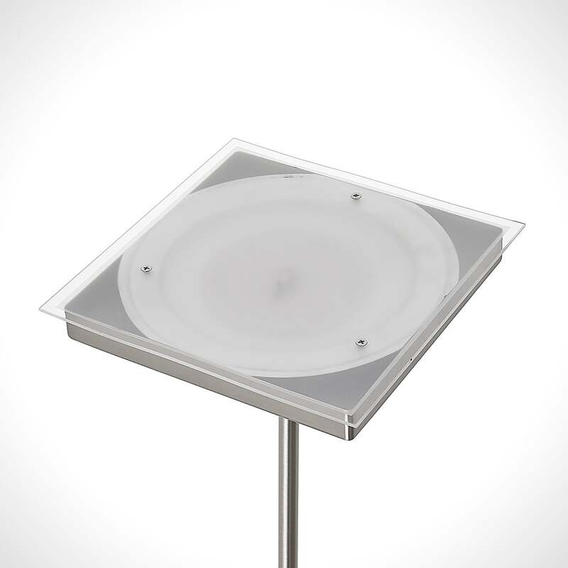 Lindby Sumani LED-Stehleuchte Stehlampe Standleuchte Standlampe eckig nickel - 4251096587081