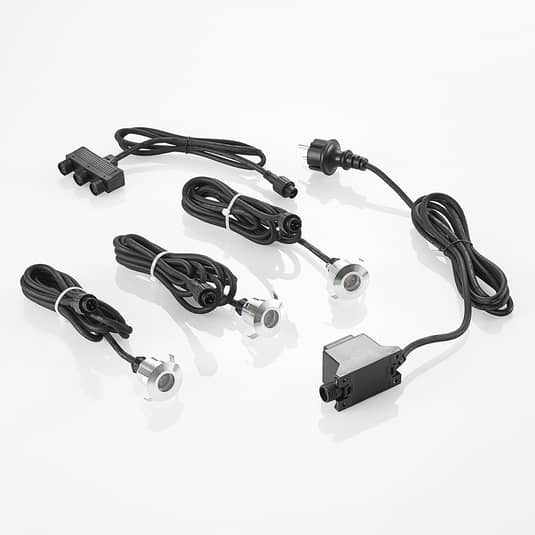 Lindby Bodeneinbaulampe Einbaustrahler LED Lampe Set rund aluminium warmweiß854 - 4251096596854