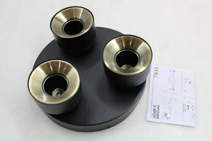 B-Ware Nordlux Downlight Pitcher Gu10 Dreiflammig Rund Metall Schwarz Lampe Leuchte