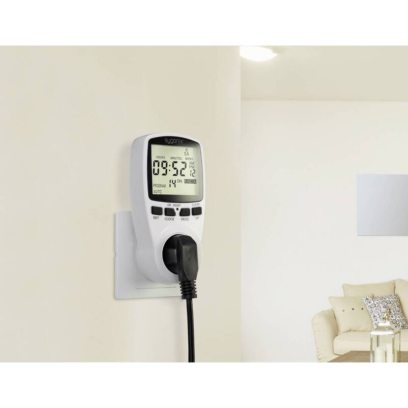 DIGITALE WOCHENZEITSCHALTUHR SYGONIX TM2 mit 16 Programmen und Timer-Funktion - 4053199520114