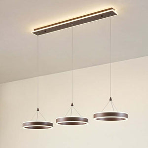 B-Ware Lucande Pendelleuchte Hängeleuchte Led Kolo Braun Dimmbar Leuchte Esszimmer789