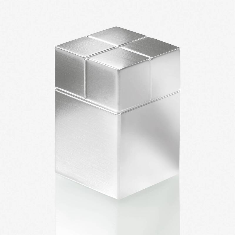 Sigel Magnet Würfel Neodym Magnet C30 Ultra-Strong Alu 20x30x20mm Silber 2 Stück - 4004360794254