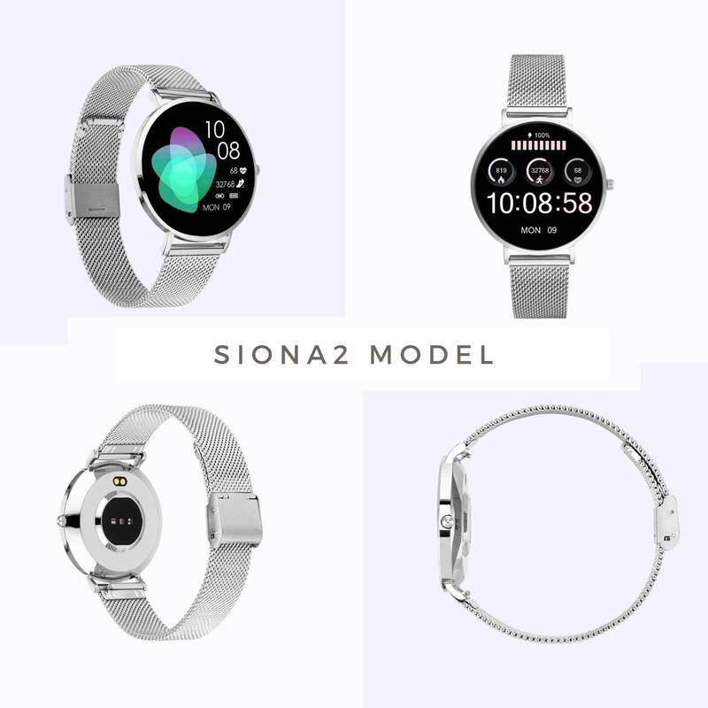 XCOAST SIONA 2 Smartwatch Silber IP68 AMOLED bis 6 Tage Akku - 4260449577082