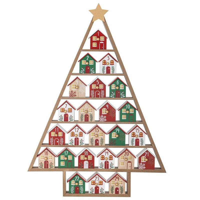 Bloomingville Adventskalender Kalender Calvin Holz Weihnachten SIEHE TEXT/FOTO - 5711173345878