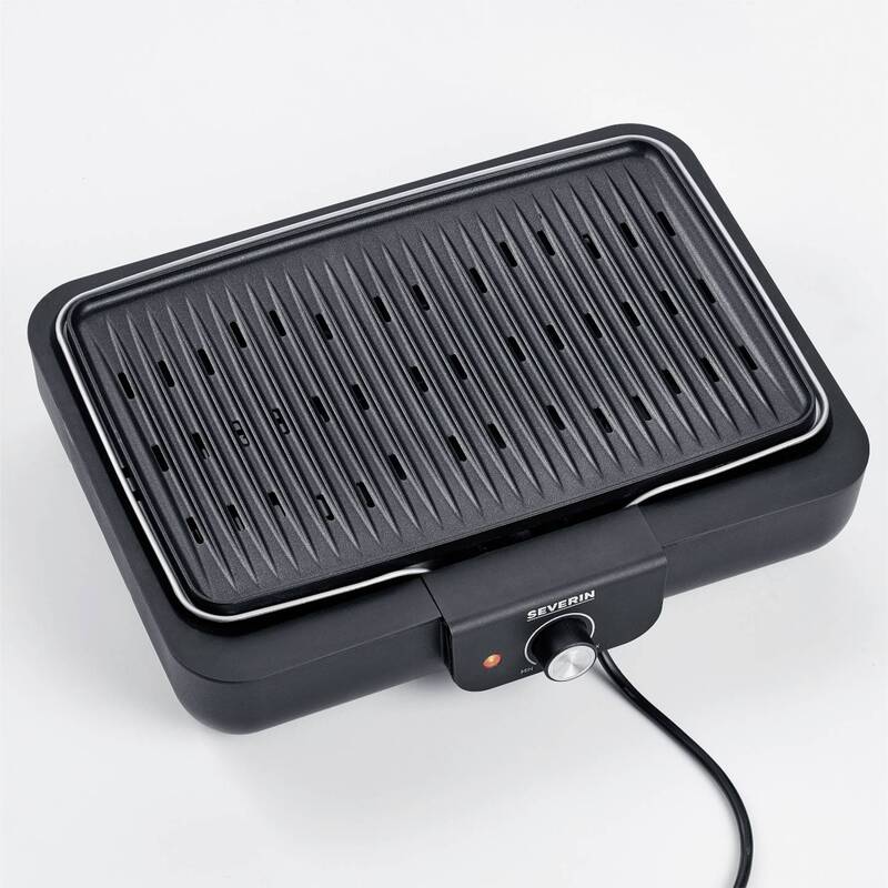 Severin Tischgrill PG8556 Elektrogrill Schwarz 2200W Schnellaufheizen 230°C - 4008146043666