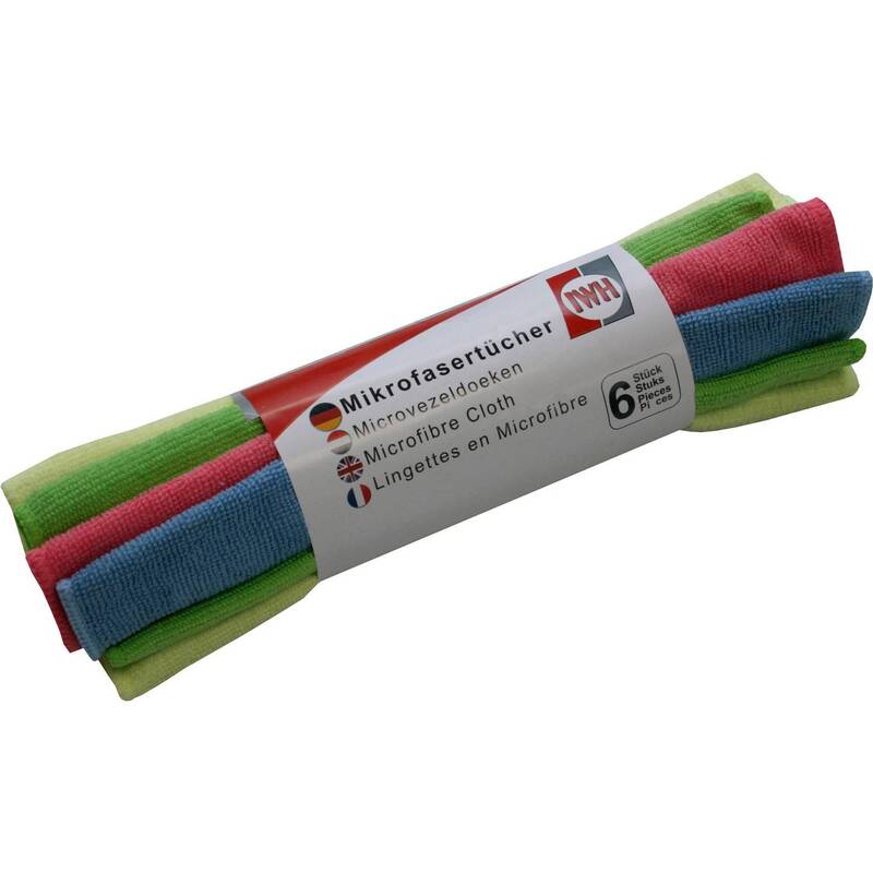 IWH Microfasertuch Reinigungstuch 6 Stück 30x30cm vielseitig einsetzbar effektiv - 4045914009325