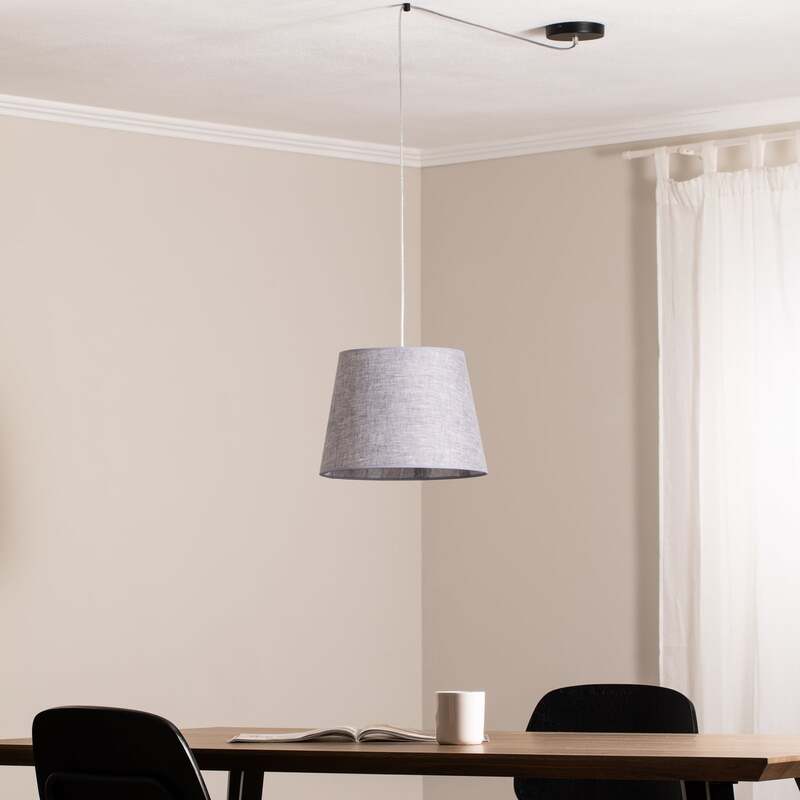 Pendellampe Ascot grau LED Hängelampe Pendelleuchte dimmbar dezentral Ø38cm - 5907106011037