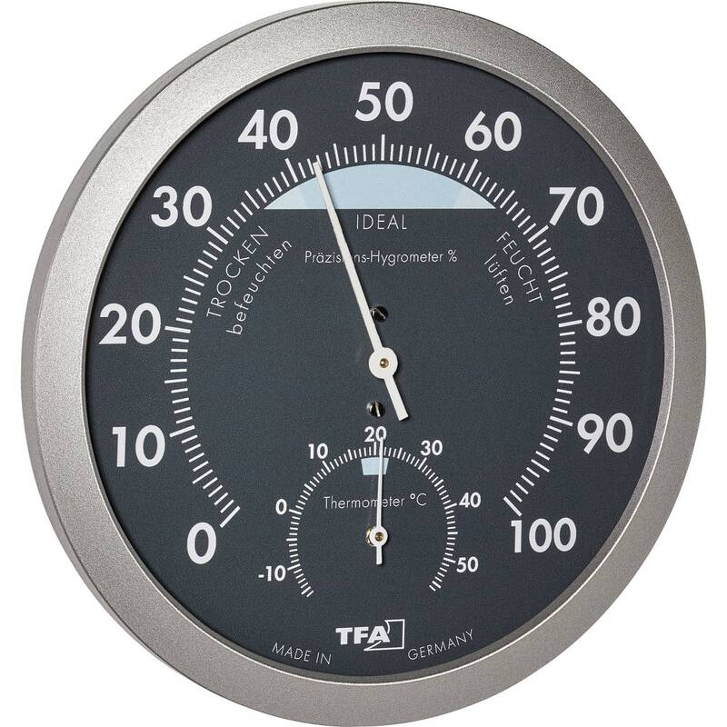 TFA Dostmann Thermo-/Hygrometer analog 45.2043.51 Innenluftfeuchte 0-100% - 4009816029379
