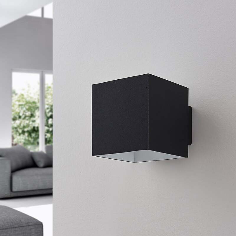 Arcchio Wandleuchte Zuzana LED Wandlampe dimmbar schwarz 10x10cm eckig IP20 - 4251096535884