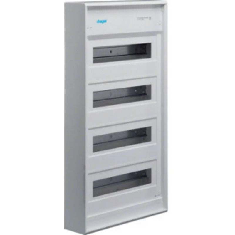 Hager Verteilerschrank Aufputz 48 Teilungen 4 Reihen Stromverteiler weiß - 3250616411265