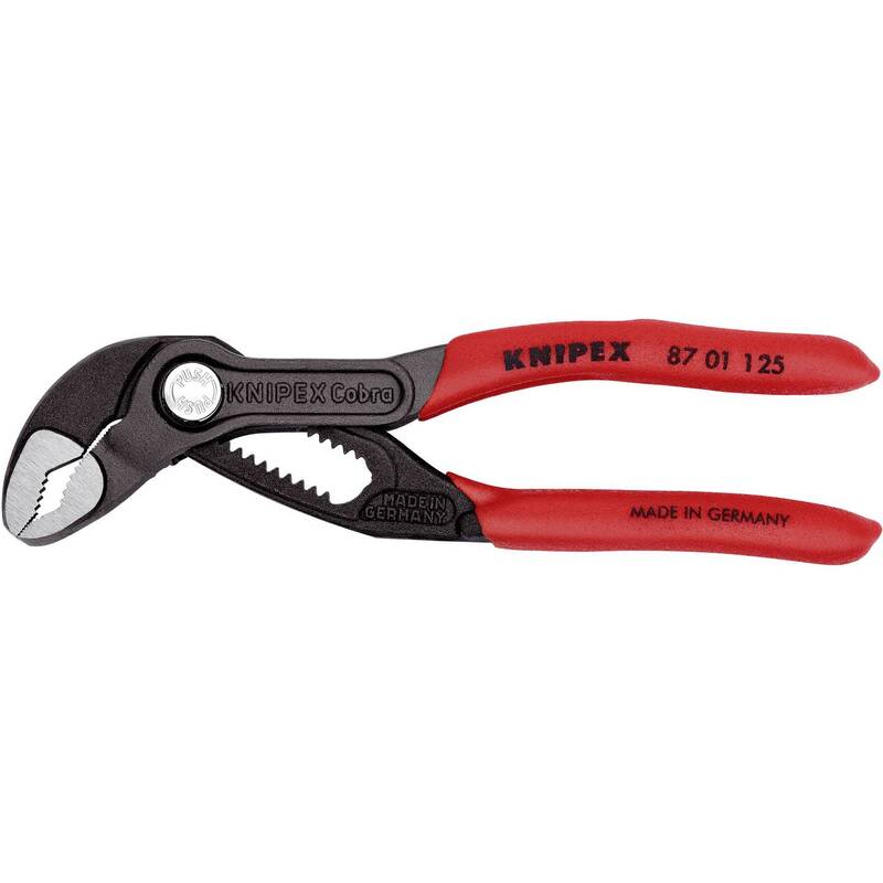 Knipex Wasserpumpenzange Zange 125 mm Chrom-Vanadium Elektrostahl  8701125 COBRA - 4003773069935