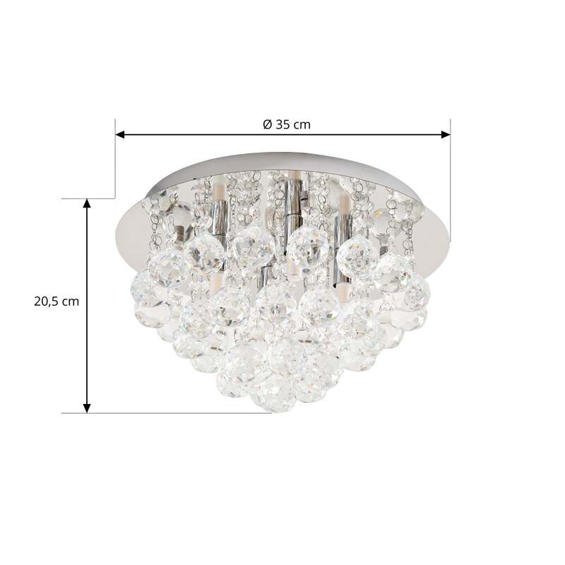 Lindby Deckenlampe Leuchte Kronleuchter Hängeleuchte Lampe G9 4x40W LED dimmbar - 4251096590005