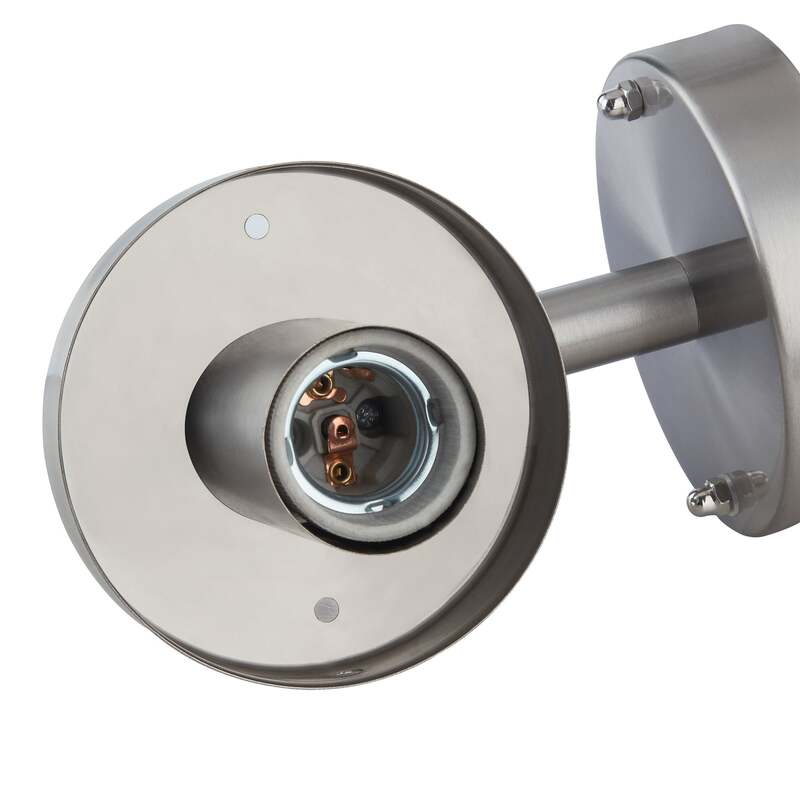 Lindby Außenwandleuchte Djori Außenlampe Wandleuchte Wandleuchte E27 Edelstahl - 4251096528718