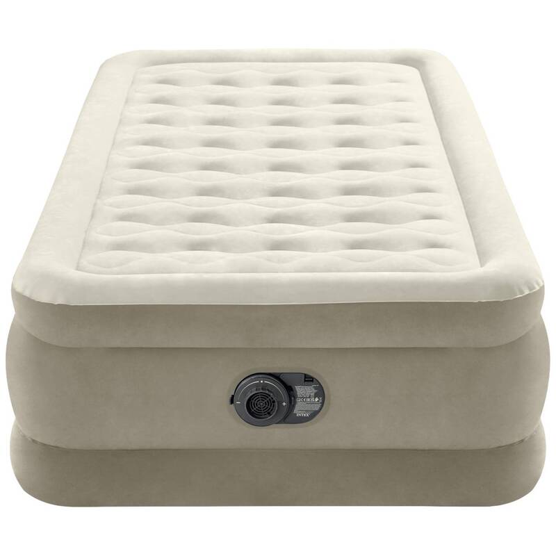Intex Luftbett DuraBeam UltraPlush Twin Luftmatratze Luft Bett 220V Pumpe Braun - 6941057422978