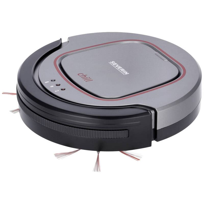 Severin Saugroboter Chill Grau Rot Schwarz extra leise Staubsauger Sauger - 4008146016400