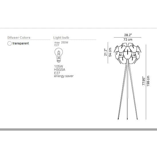 Luceplan Hope Terra Stehleuchte Stehlampe Leuchte Standleuchte SIEHE TEXT/FOTO - 4250298720364