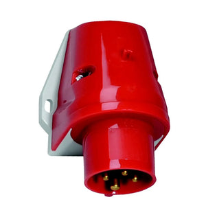 B-Ware Bals Elektrotechnik CEE Anbaustecker 16A 4polig IP44 abgewinkelt 400V rot grau