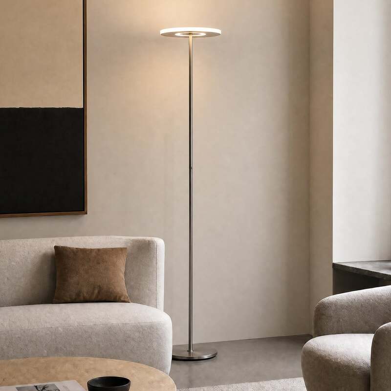 Lucande Stehleuchte Raymond LED dimmbar titanfarben CCT 180cm Leuchte Lampe - 4255830909993
