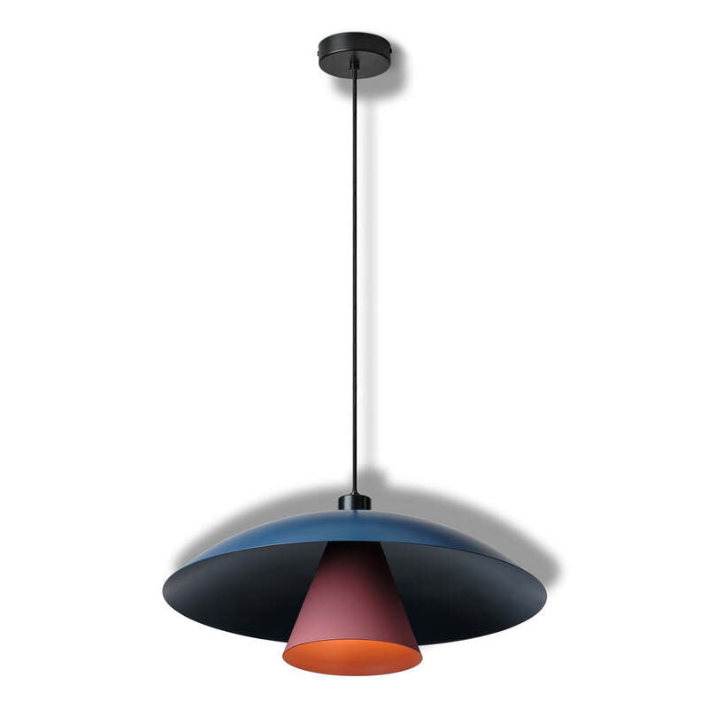 OSRAM Pendelleuchte Hängelampe Flying Mushroom E27 LED Leuchte Metall Blau299 - 4058075846920