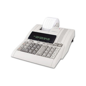 B-Ware Olympia Tischrechner Rechner Drucker 12stellig Netzbetrieb weiß